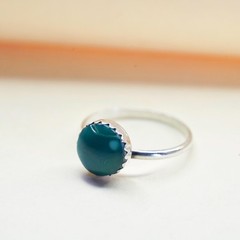 Size 5, Native American sterling silver ring, handmade 925 ring turquoise