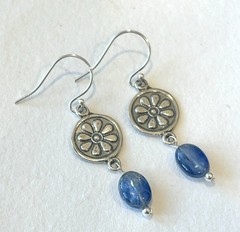 Blue Kyanite Gemstone Sterling Silver Earrings Sundance Treasures Jewelry