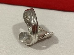 Vintage Artisan ONEIDA Silver Plated Flower SPOON BYPASS WRAP RING Adjustable