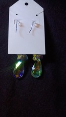 DANGLING CASCADE CRYSTAL EARRINGS, » NEW» 3″ LONG 😍😍😍💋💋💋💝💝💝😎👍