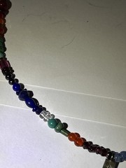 Vintage Artisan Handmade Rainbow Multicolor Gemstone Necklace