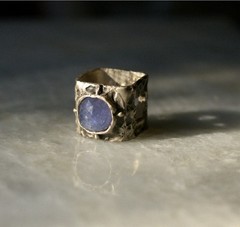 Statement Ring Sterling Silver Natural Ametrine Size 7.5