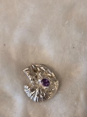 Silver Clay Jewelry, pure silver, .999, hand crafted by Marcia, lab created Amy