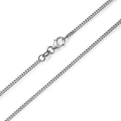 Cuban Chain Solid 14K Gold 1.8 mm Thick Panzer Chain Necklace for Men and Women
