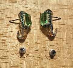 REDUCED: Chartreuse Quartz Triplet necklace w/ topaz & zircon