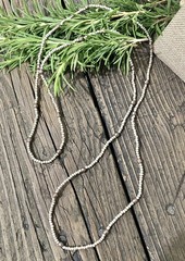 Chic Multi Layer Beaded Bracelet, or Long Necklace, In Antique Gold & Bronze