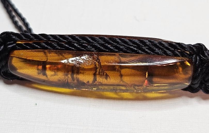 Amber Bracelet Black Adjustable Knotted Cord – Mexican (COA in Spanish)