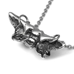 Handmade Anatomical Human Sphenoid Bone Necklace in Pewter