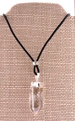 3X Unisex Quartz Point Artisan Pendant Necklaces Lot of Three Free Gift Box