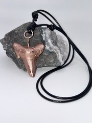 Copper-Plated Shark Tooth Pendent Necklace
