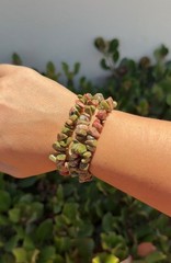 Genuine Crystal Chip Bracelet – Apatite Moonstone Aventurine and More