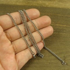 Pure Titanium 24 inch Curb chain 2.8mm Thick necklace anti-allergy XH899