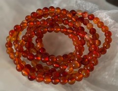 Carnelian Gemstone Bracelet 6mm