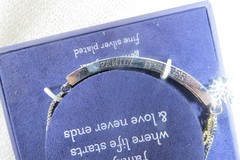 Fine Silver Plate & Crystal Bracelet. Adjustable New in Box
