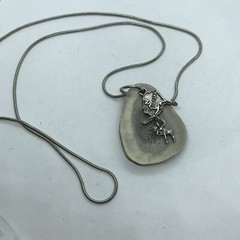 Real Deer Antler Pendant Necklace with Alaska Moose Charm travel souvenir