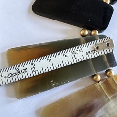 Handcrafted Genuine Buffalo Horn Bib Necklace