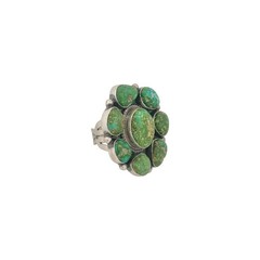 Tom Lewis, Ring, Sonoran Gold, Sterling Silver, Navajo, 8