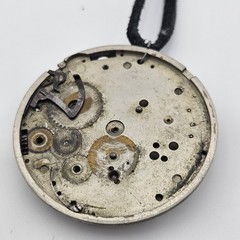 Steampunk Vintage Handmade Metal Necklace Pendant With Leather Strap