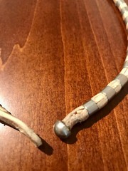Leather and silver Made in Argentina Necklace Choker