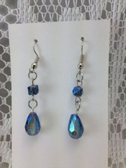 Handmade French Hook Earrings Jewelry Essence of Blue Earrings tblpr449