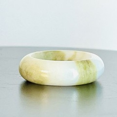 20.13ct. Natural Untreated Light Green Jade Ring