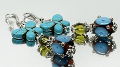 Handmade Earrings with Lampwork Glass From Murano Glass Tamara Yarilo Brand