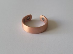 Solid Pure Copper Magnetic Ring Men Women Arthritis Adjustable Ring