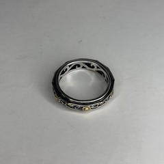 Sunflower Twirl Ring Gold & Silver spinner size 6/ 6.5 – New