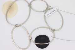 NWT Marcia Helman Artist Made Bib Necklace «Medusa» Modernist Statement MSRP $75