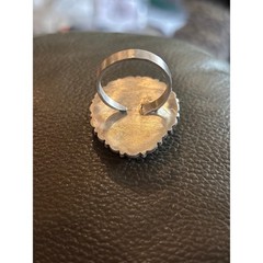 Number Eight Turquoise Tear Drop Ring in Sterling Silver