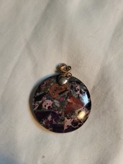 Purple Sea Sediment Jasper Pendant