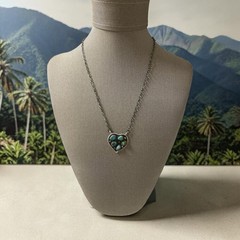 Sterling Silver Sonoran Gold Turquoise Pendant Necklace 16-18”