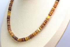 Baltic amber adult MEN unisex necklace handmade natural RAW, UNPOLISHED 16,15 gr