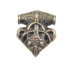 Mjolnir Sigtuna, Swedish Viking Thor Hammer Amulet, Raven Head Pendant Replica