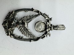 Gallo Pewter Pendant 1.5in Vintage Handcrafted Bird Design