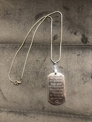 Handmade Silver Stepdad Father Inspirational Pendant On Silver Snake Chain