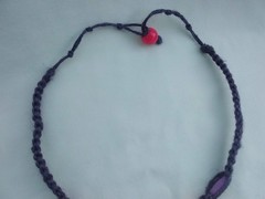 HEMP SURFER BOHO Chic HIPPIE NECKLACE 24″ Unisex Boho Beaded Macrame USA Seller