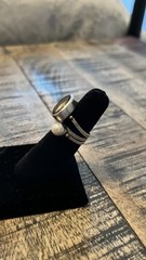 Vintage Sundance Catalog 925 Silver Stacking Rings Labradorite Topaz Pearl 6