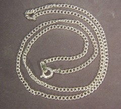 BUTW Gorgeous Dichroic Glass 43mm 2Tone Rectangle Pendant w/ 18″ SP Chain 8729D