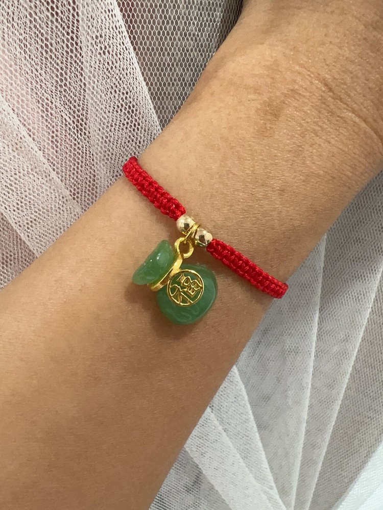 Lucky Bag Bracelet Adjustable, Good Luck Bracelet, Red String bracelets