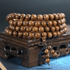 Hand-strung Sandalwood Bracelet Made from Old-Growth Wood Yoga Bracelet