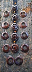 Coconut Shell Earrings , Unique Design Female | Eco Jewell | Made In Sri Lanka