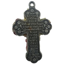 Tiffany Lee Designs Handmade Cross Pendant Semi Precious Stones Y2K Art