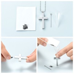 Cremation Cross Urn Necklace for Ashes Cross Urn Locket Urn Pendant Ashes Holder