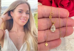 2 carat Pear shape Diamond 18k Necklace with pendant Real Gold Certified Diamond