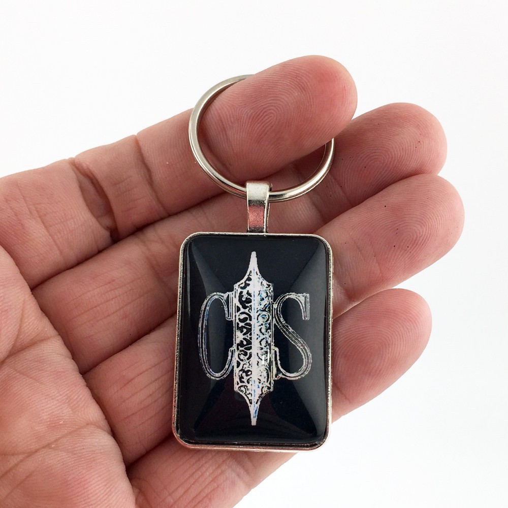 Vintage Oldsmobile Cutlass Supreme Chrome CS Grille Emblem 1 x 1.25 Keychain