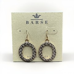 Barse Woven Loop Earrings- Bronze- NWT