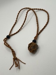 Macrame Tigers Eye Healing Necklace Gemstone Handmade
