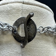Saki Artisan Mixed Metal Modernist Necklace Chainmaille With Sterling Closure