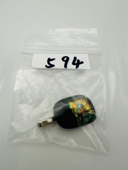 Handcrafted fused dichroic art glass Pendant